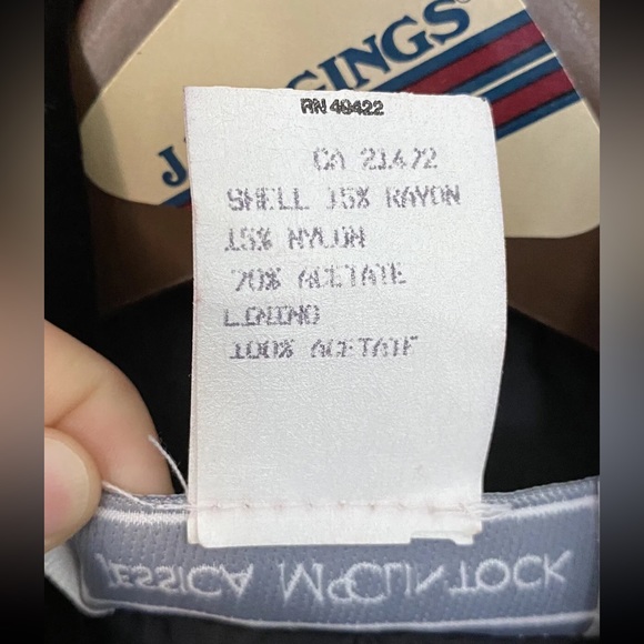 Vintage Jessica McClintock Black velvet long overcoat jacket (45”) size 4 - Picture 7 of 8